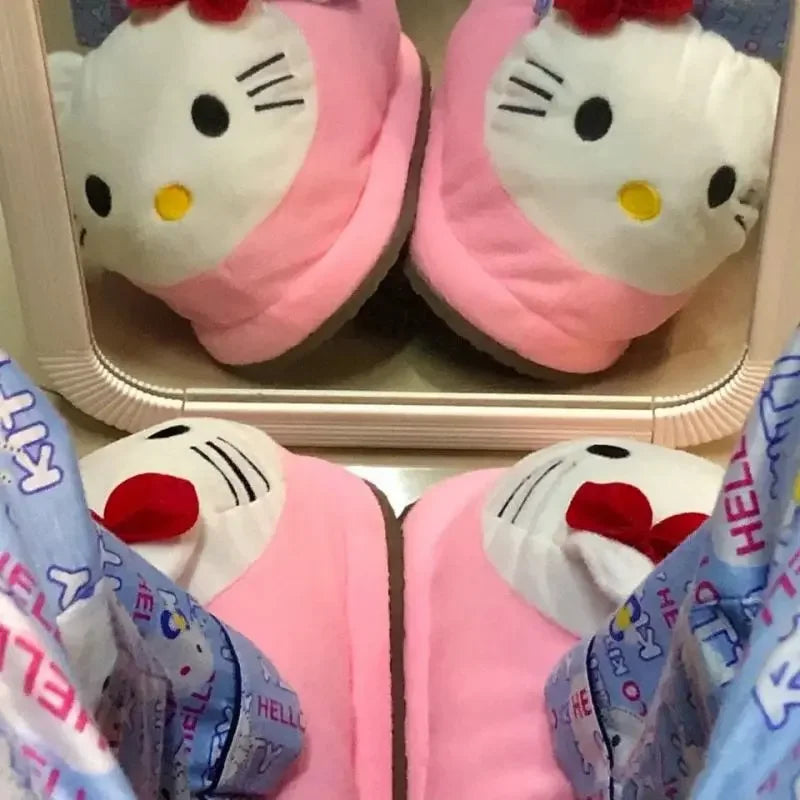 Hello Kitty Plush Slippers