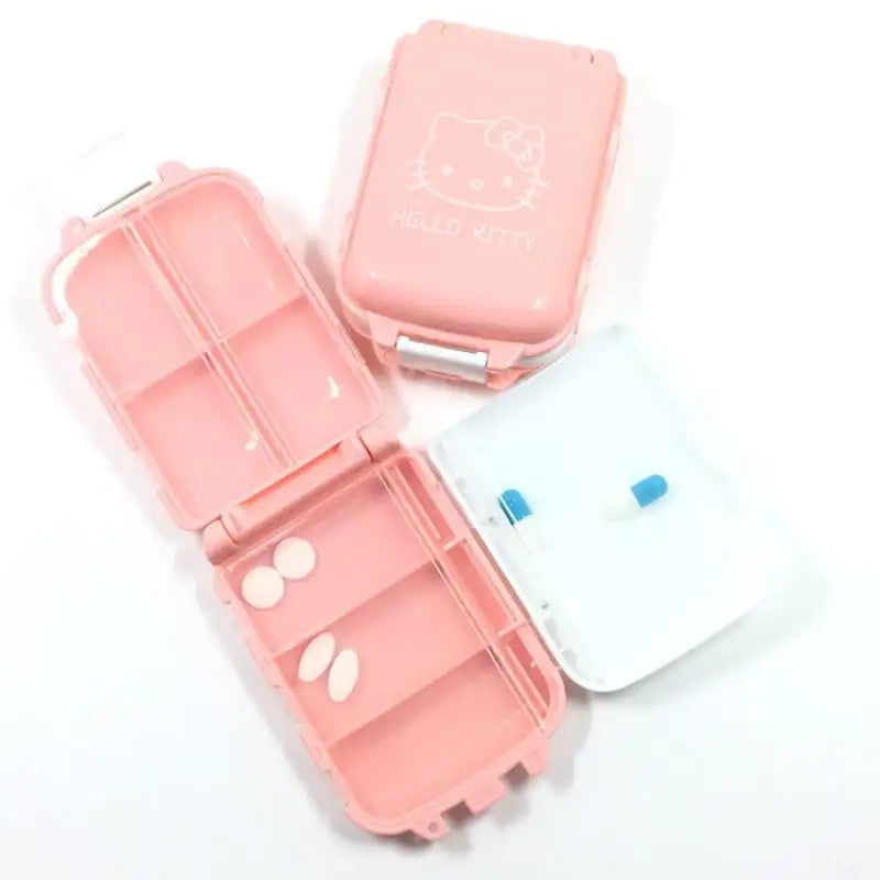 Hello Kitty Mini Portable Pill Organizer Case
