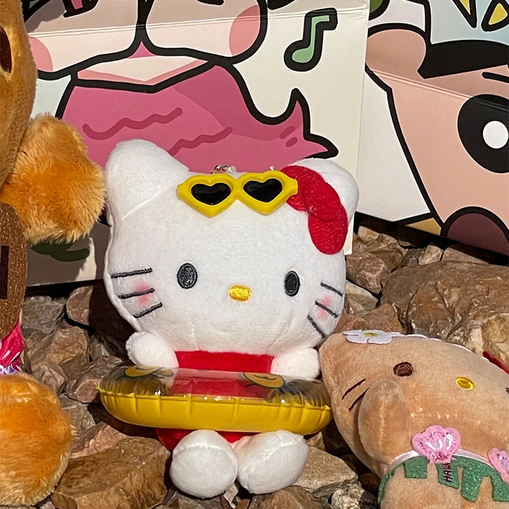 Hello Kitty Swimming Pool Plush Keychain