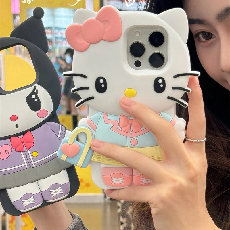 Hello Kitty & Kuromi 3D iPhone Case