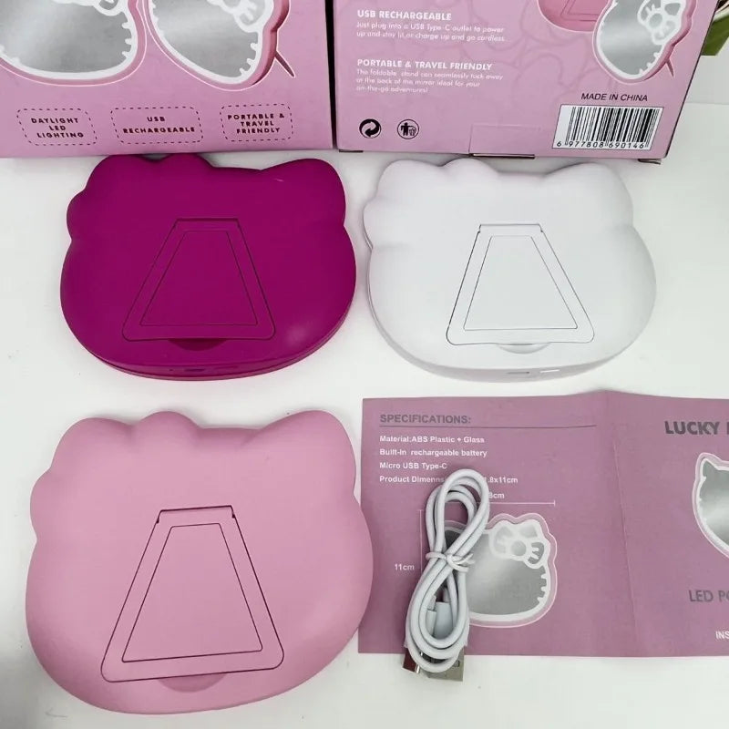 Hello Kitty Portable USB LED Mirror