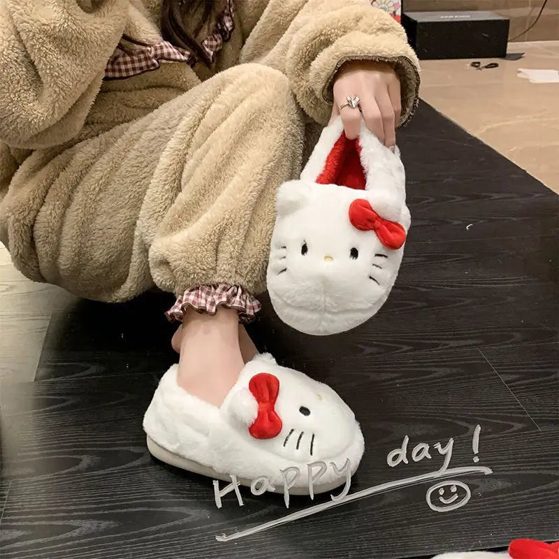 Hello Kitty Fluffy Slippers