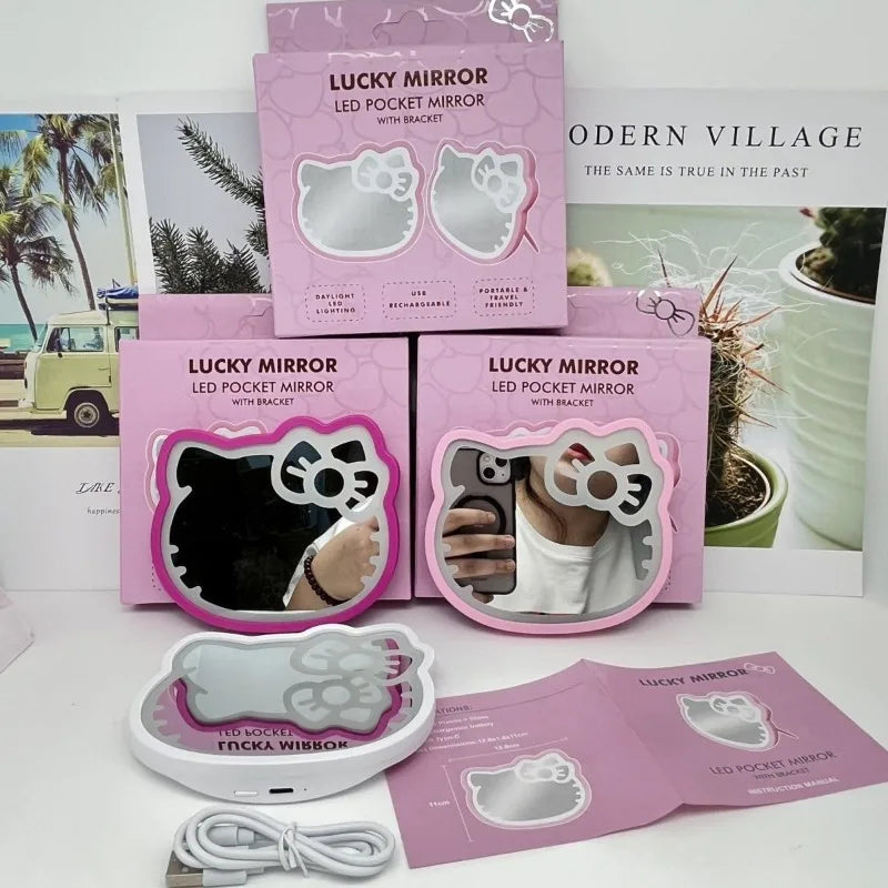 Hello Kitty Portable USB LED Mirror
