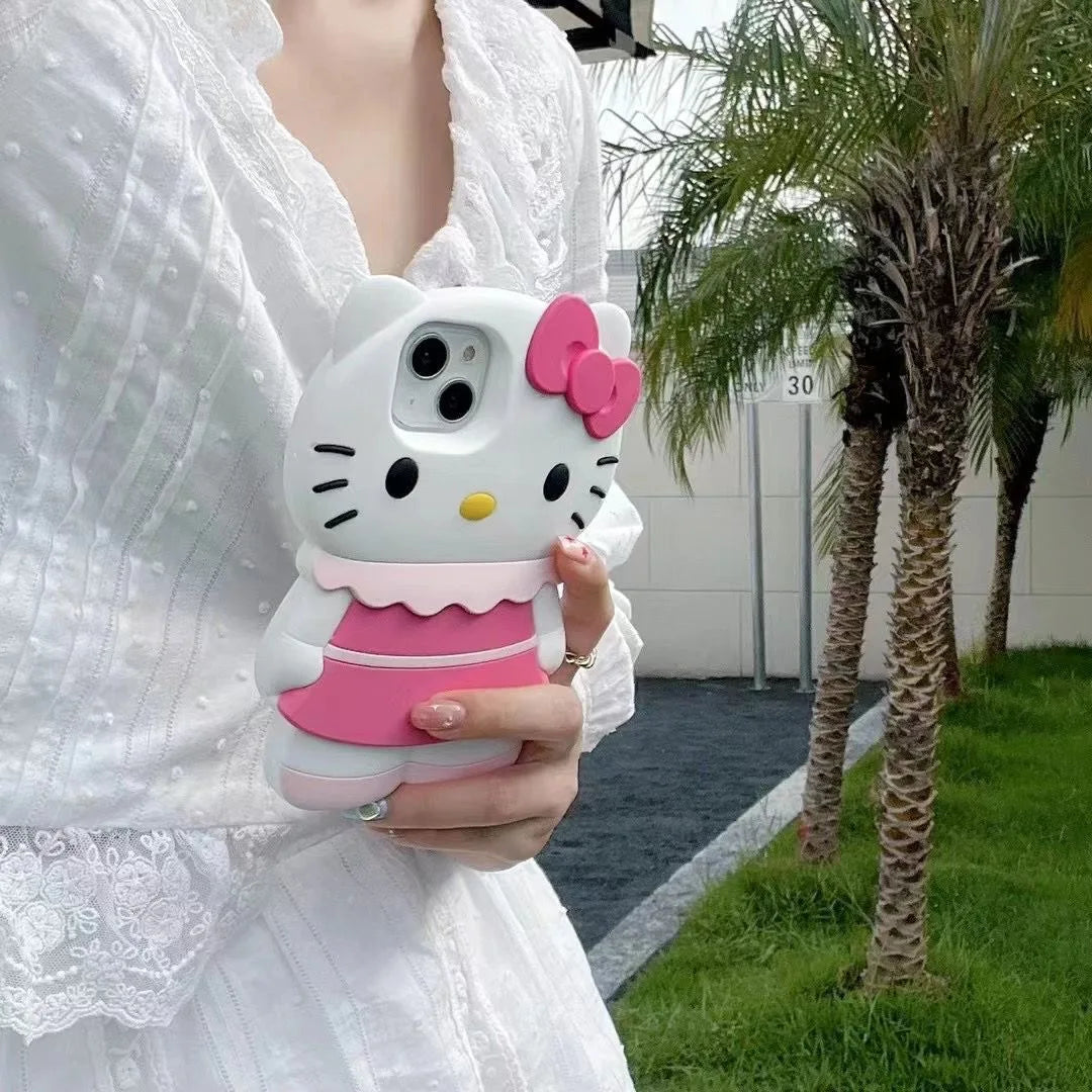 Hello Kitty Pink Skirt 3D Phone Case
