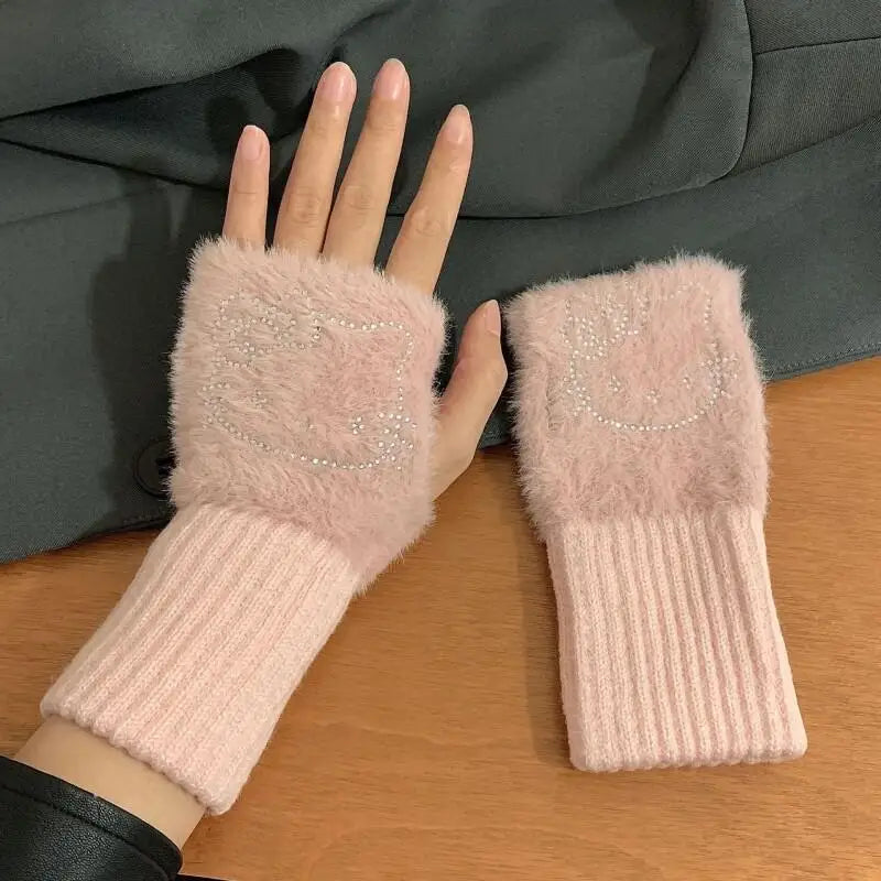 Hello Kitty Half Finger Gloves