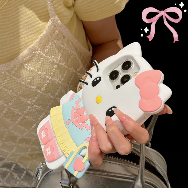 Hello Kitty & Kuromi 3D iPhone Case