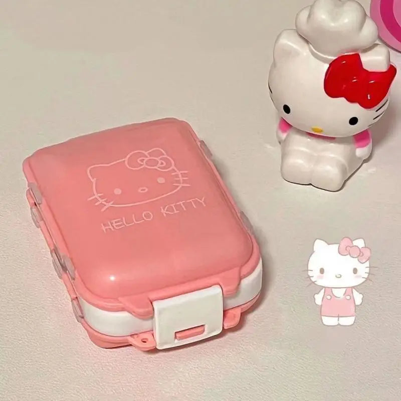 Hello Kitty Mini Portable Pill Organizer Case