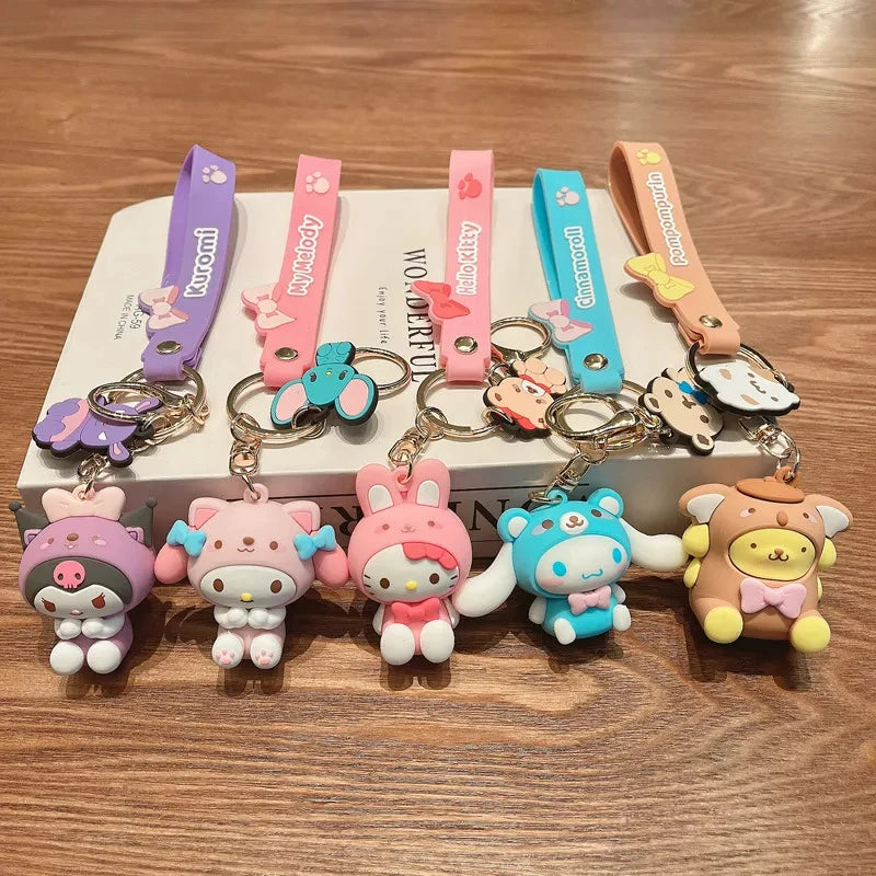 Sanrio Animal Suit Keychains