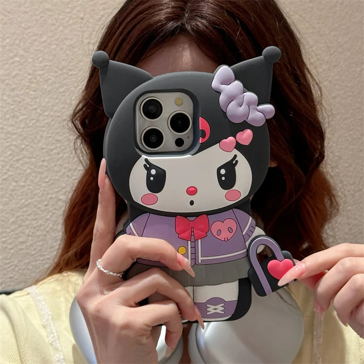 Hello Kitty & Kuromi 3D iPhone Case