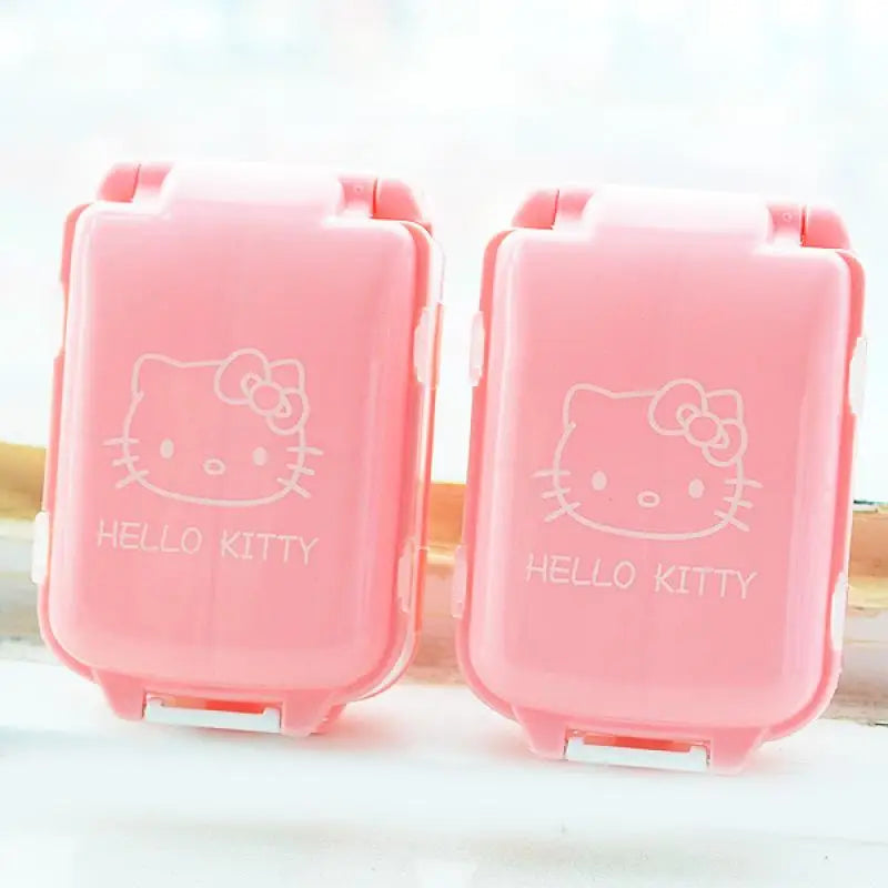 Hello Kitty Mini Portable Pill Organizer Case