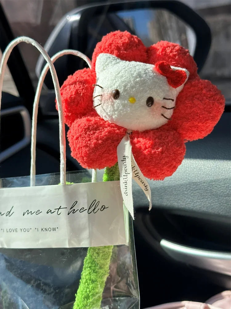 Hello Kitty Colorful Handmade Plush Flower Bouquet