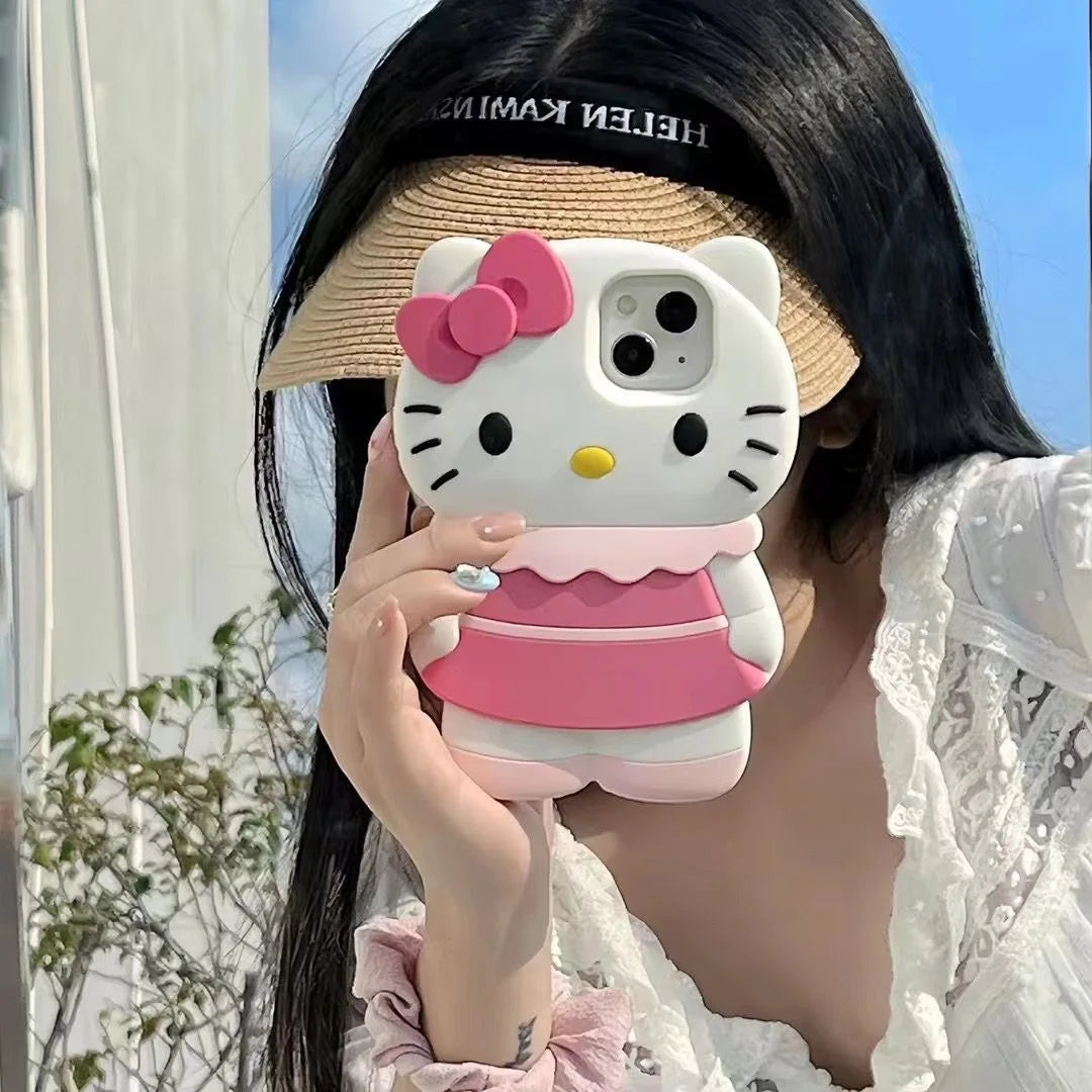 Hello Kitty Pink Skirt 3D Phone Case