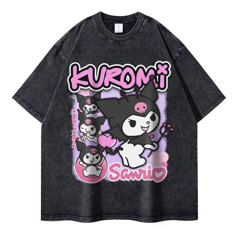 Kuromi Vintage Washed Shirt