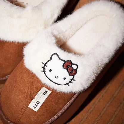 Hello Kitty Fluffy Winter House Shoes Indoor and Outdoor