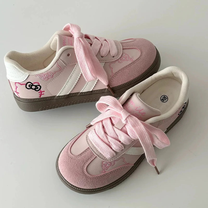 Hello Kitty Embroidered Sneakers